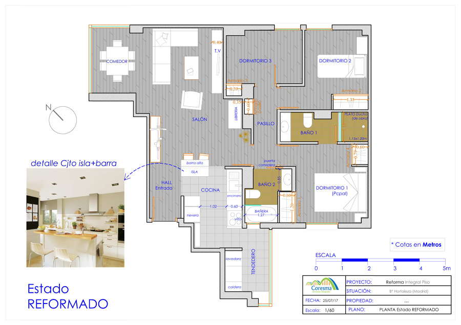 Proyecto REFORMA y DECORACIÓN (Piso Hortaleza)