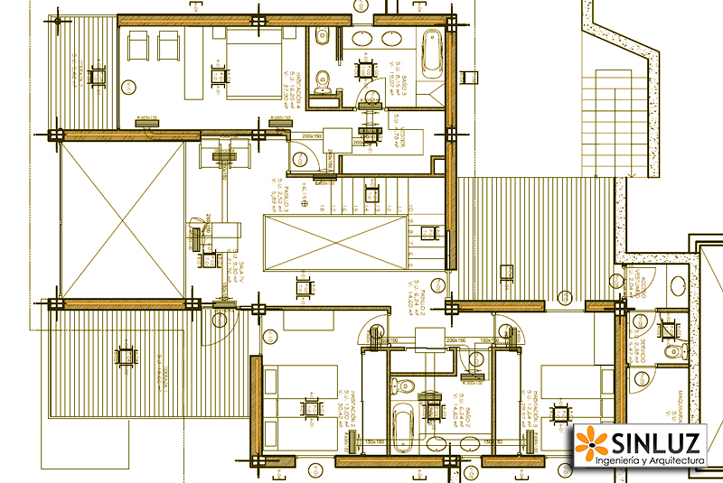 Plano de distribución interior