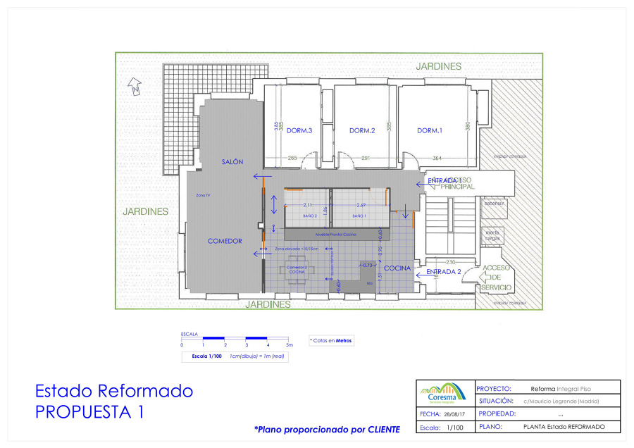Poyecto reforma parcial piso