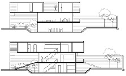 Planos Cortes vivienda