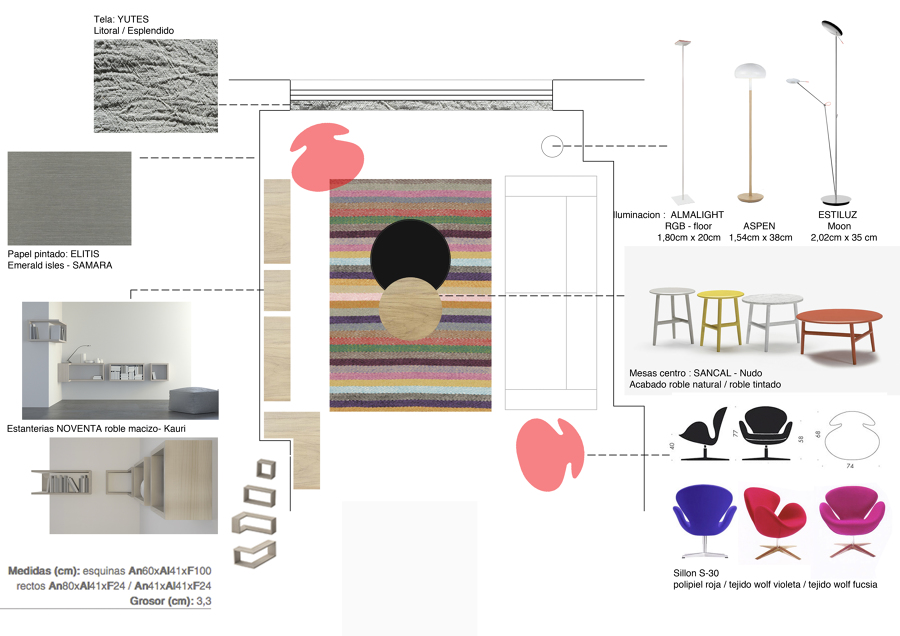 Propuesta de amueblamiento salón