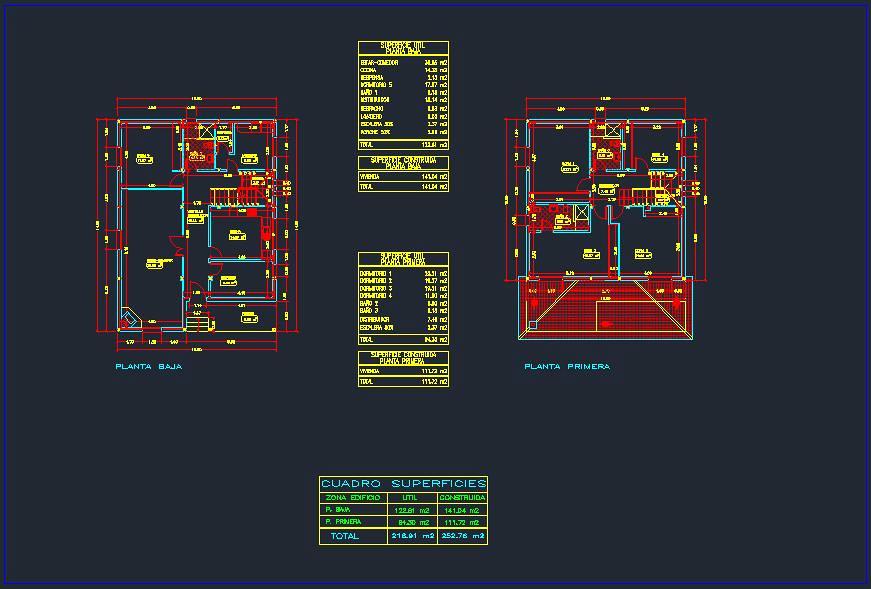 PLANTAS VIVIENDA UNIFAMILIAR