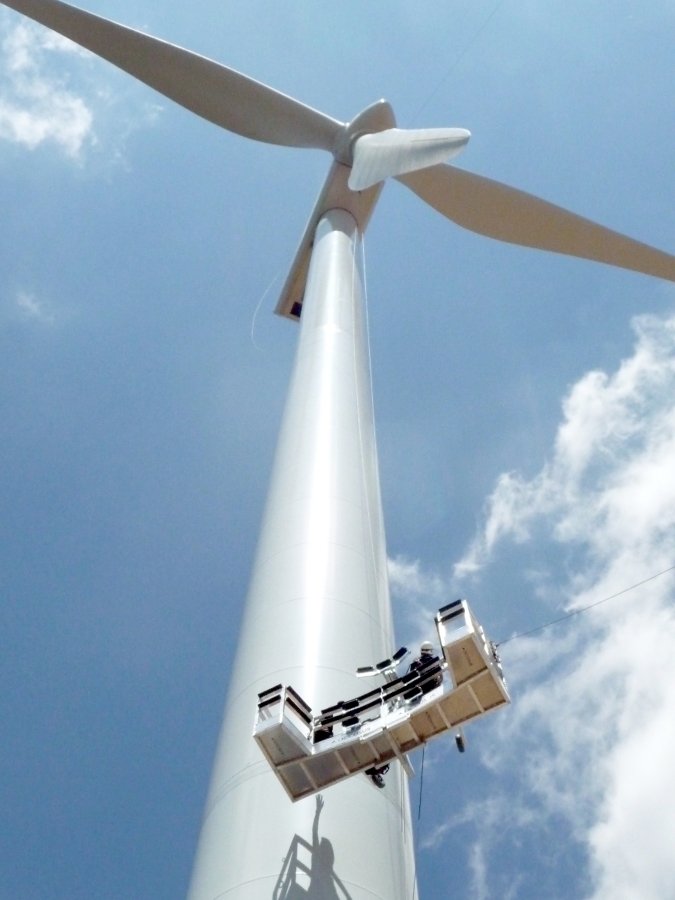 Plataforma para aerogeneradores