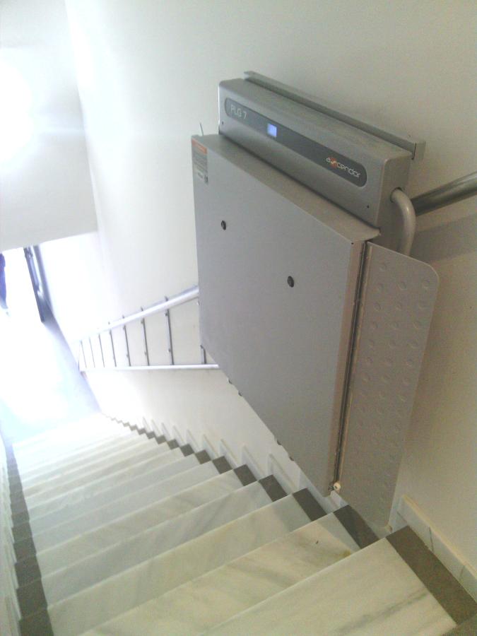 PLATAFORMA SALVAESCALERAS MODELO PETR-AS