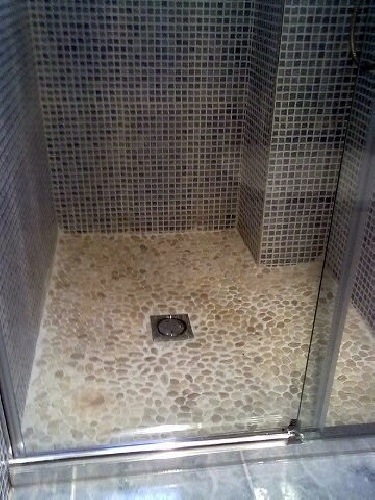 Plato de ducha de obra