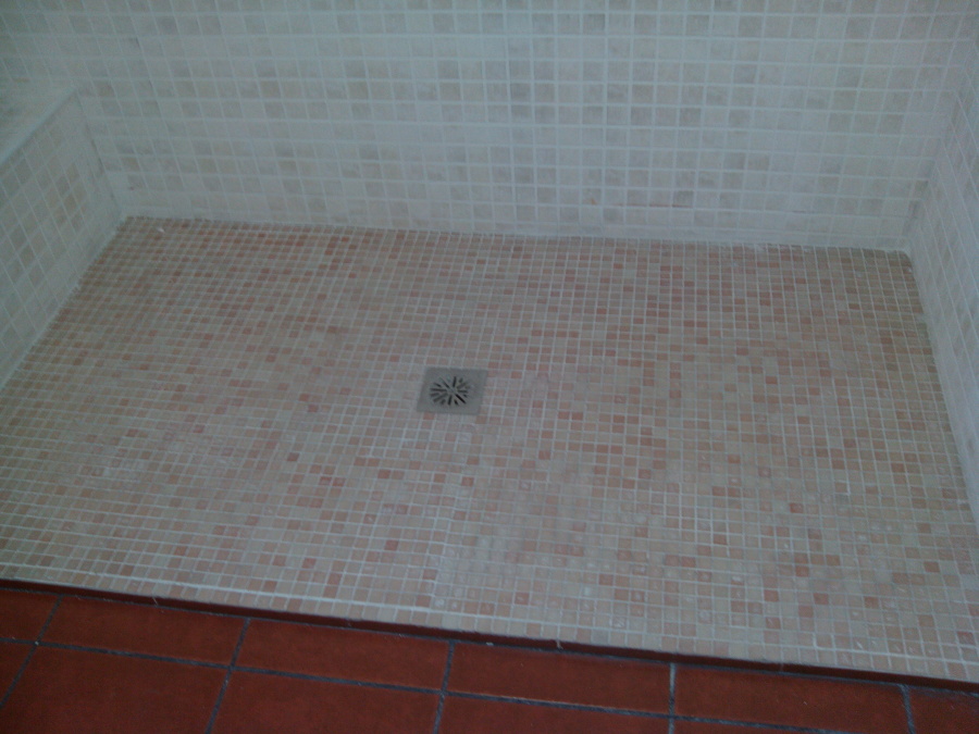 Plato de ducha de obra