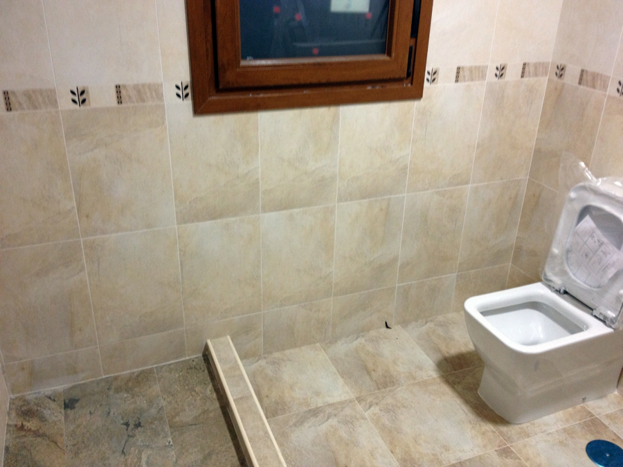 Plato de ducha hecho insitu