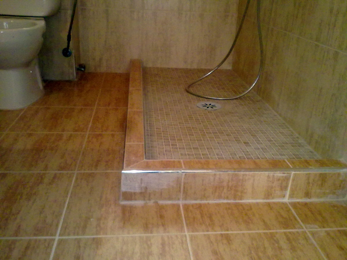 plato de ducha de obra