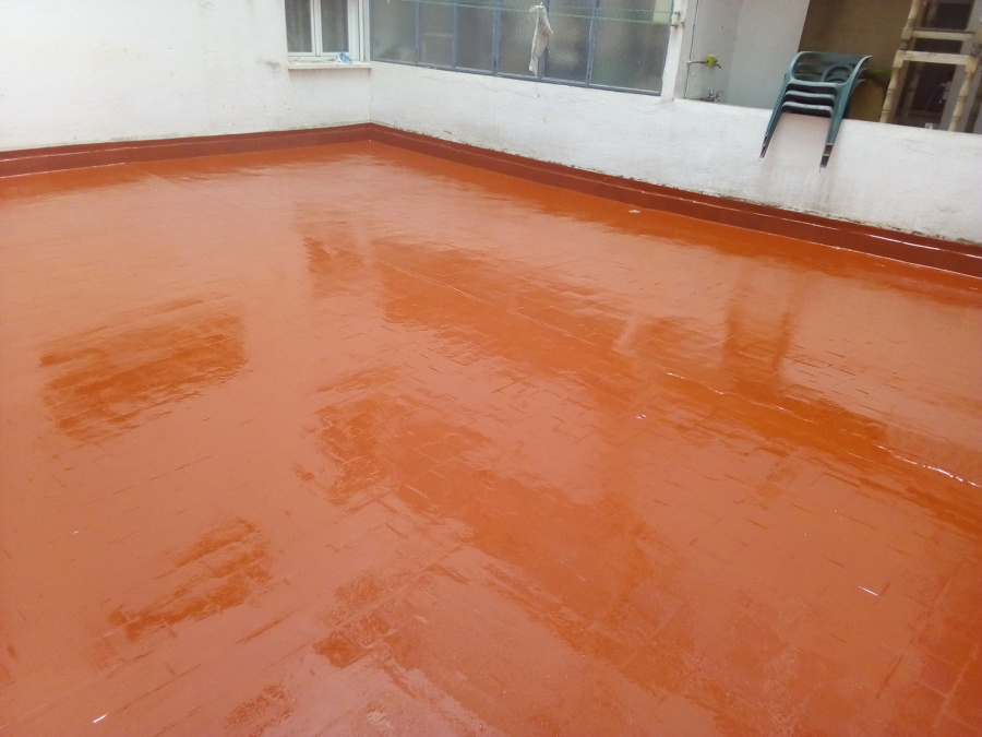 impermeabilizacion de patio transitable con poliurea