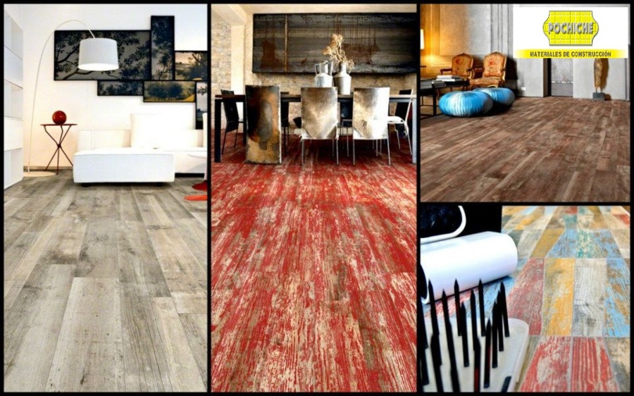 porcelánico imitación madera degradada