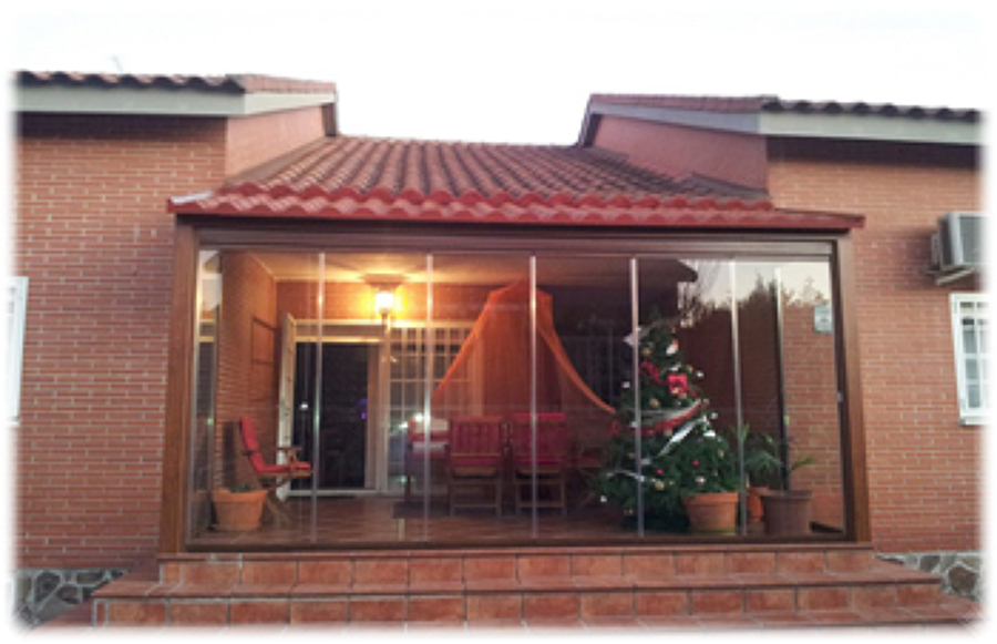 Porche acristalado