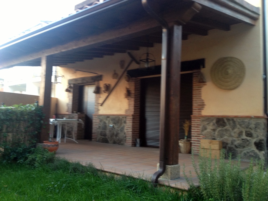 porche de madera 