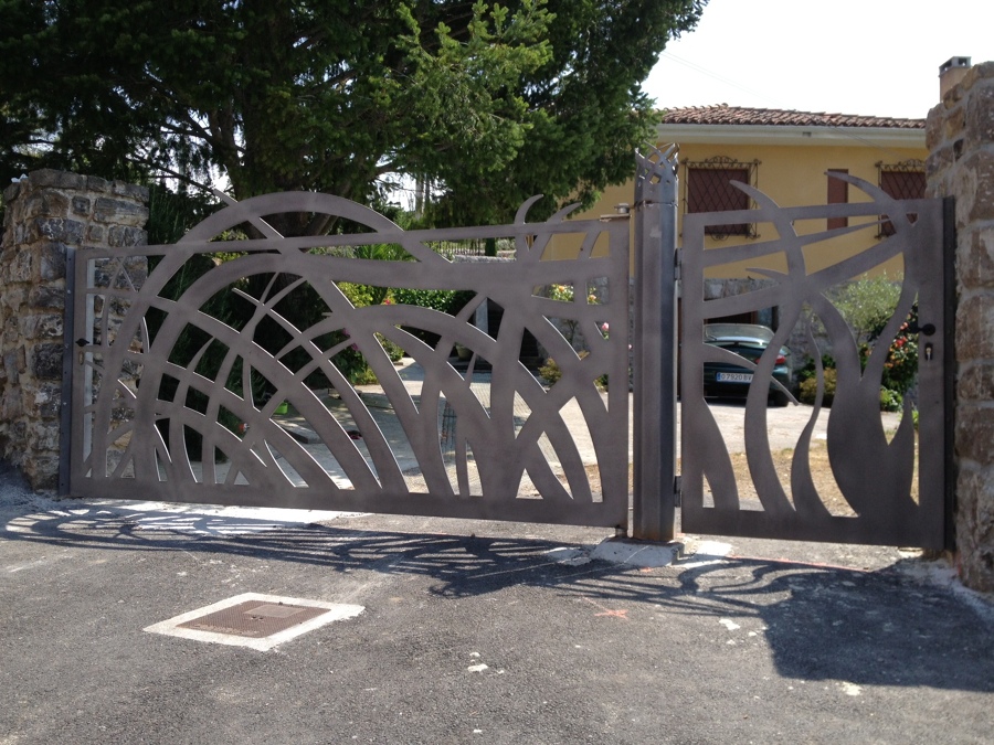 PORTÓN ACERO CORTEN