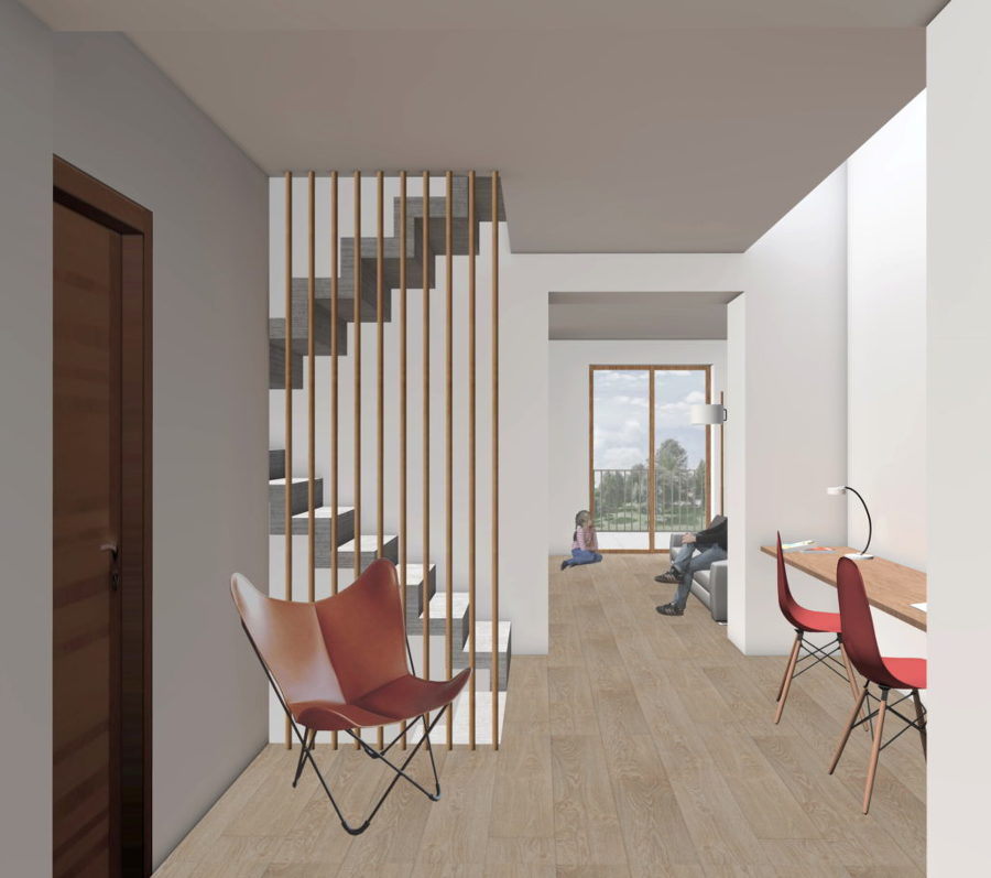 Planta piso, Casa MC