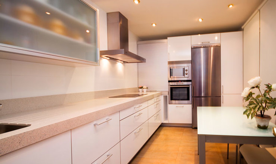 Cocina con fondo especial