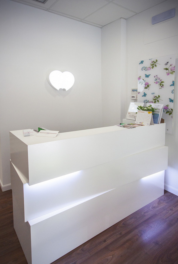 Mostrador y recepción con diseños exclusivos