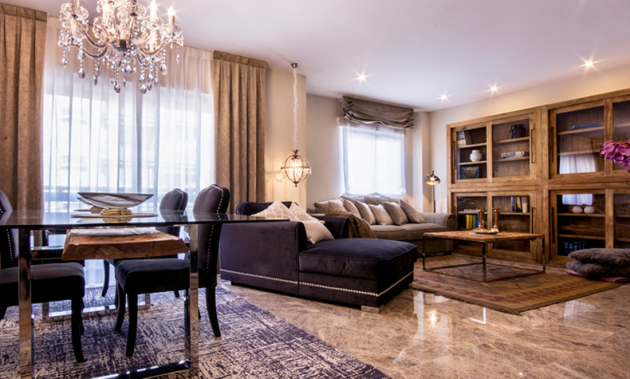 Salón diseñado para el descanso y los buenos momentos en familia