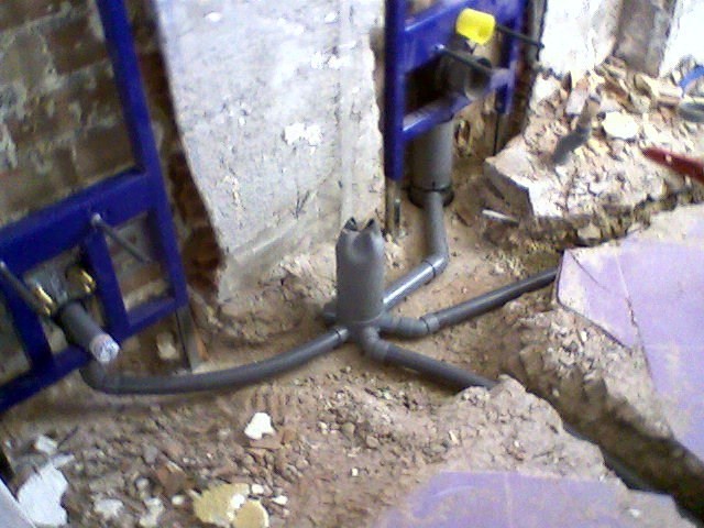 Preinstalación de saneamiento