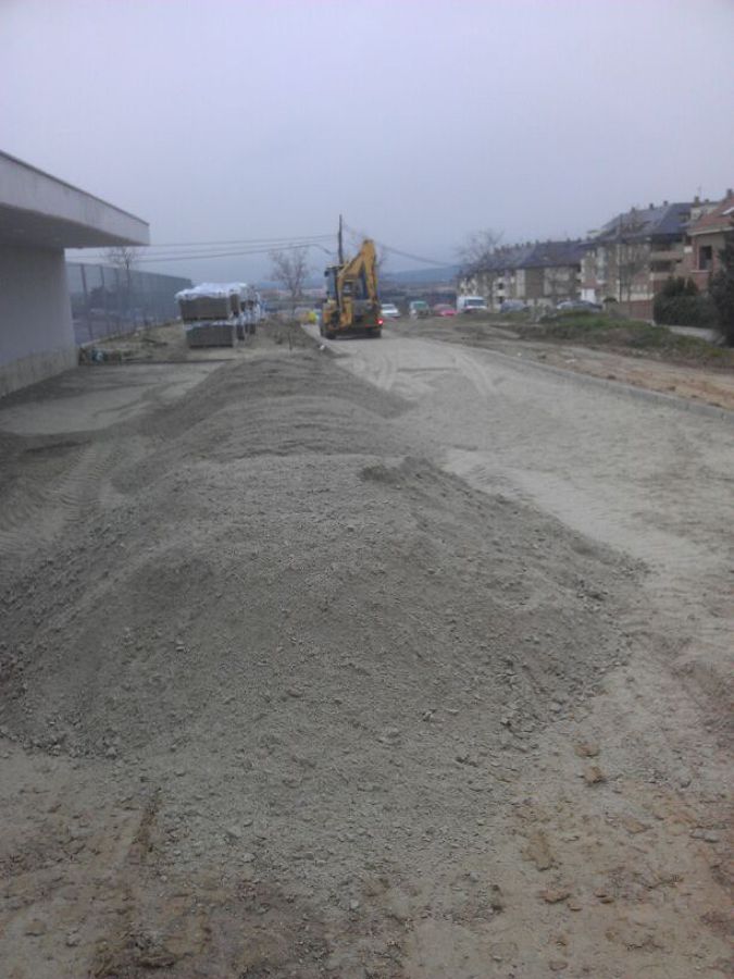 Preparacion tereno para montar adoquines