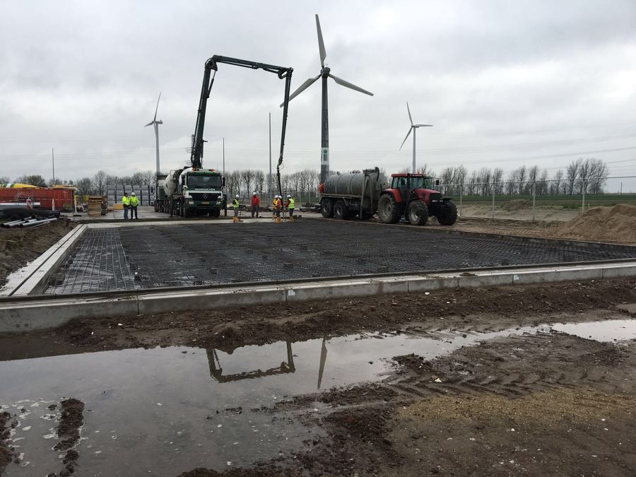 Preparación solera bombeada