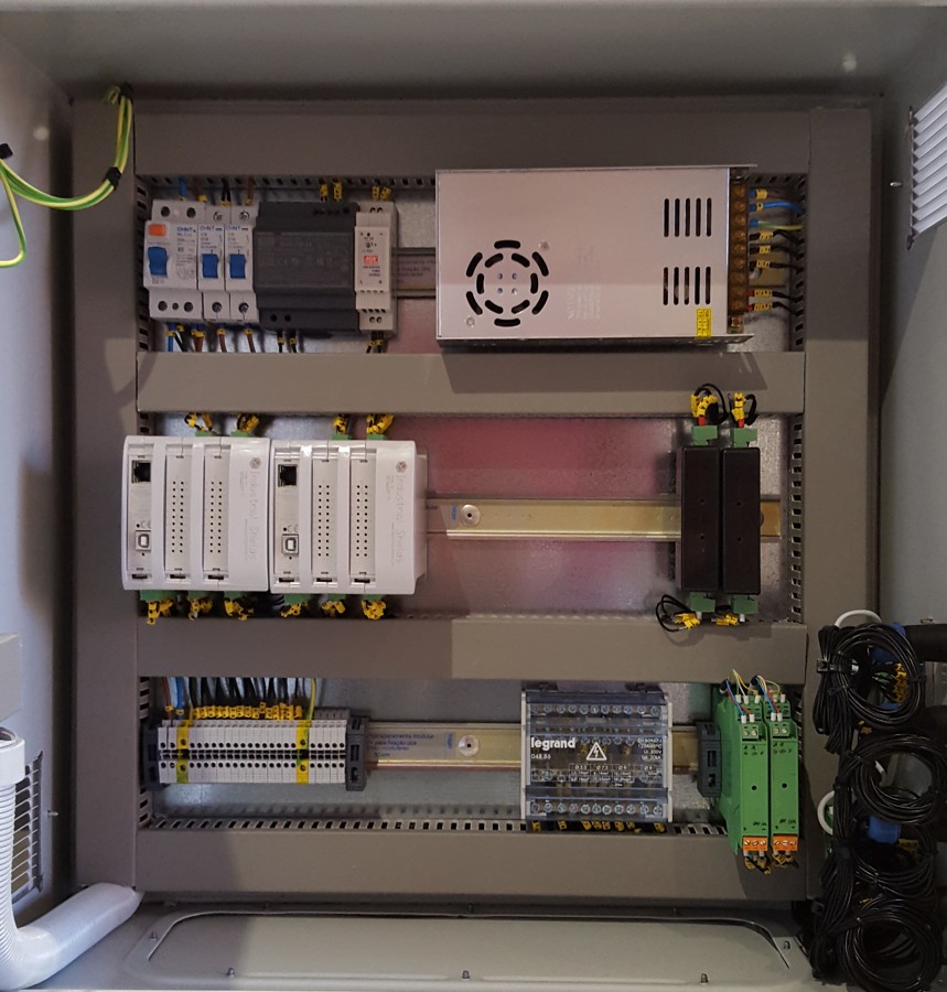 Instalación domótica local comercial.