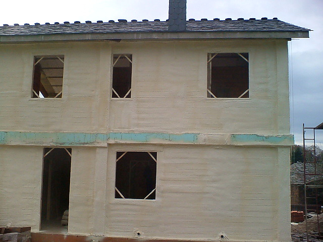 proyectado con espuma