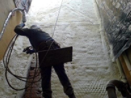 Proyectando espuma