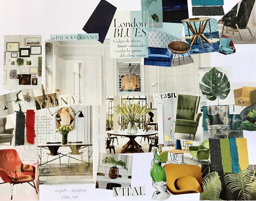 Proyecto para local comercial. Paleta de colores.