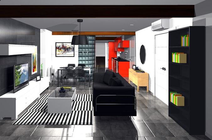 Proyecto de Interiorismo: Reforma integral vivienda 65m2