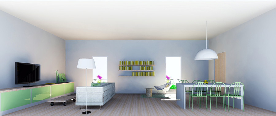 Proyecto de Interiorismo: Reforma salón 12m2