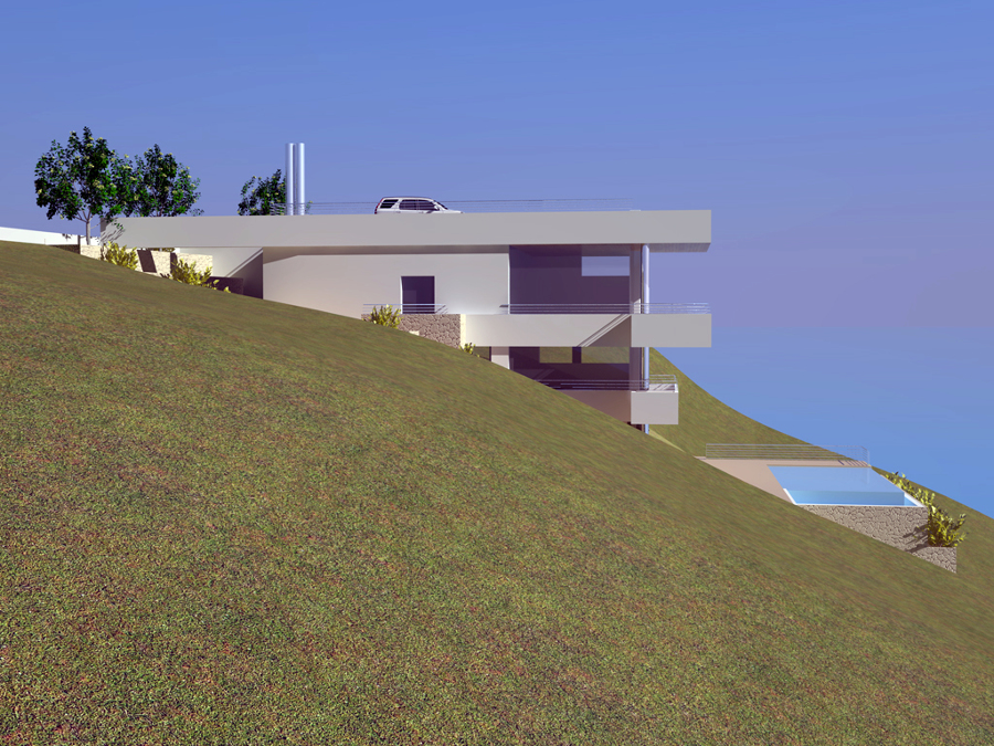 proyecto de vivienda unifamiliar junto al mar