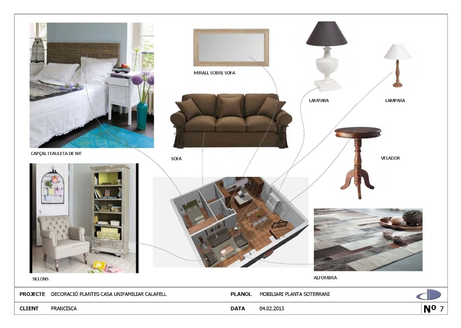 Proyecto decoración casa en Calafell