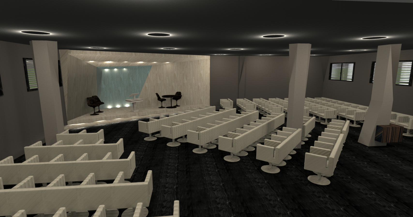 Proyecto para un pequeño auditorio en Vigo (Pontevedra).