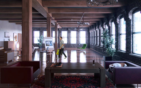 Proyecto, reforma y popuesta de decoración de hall de hotel