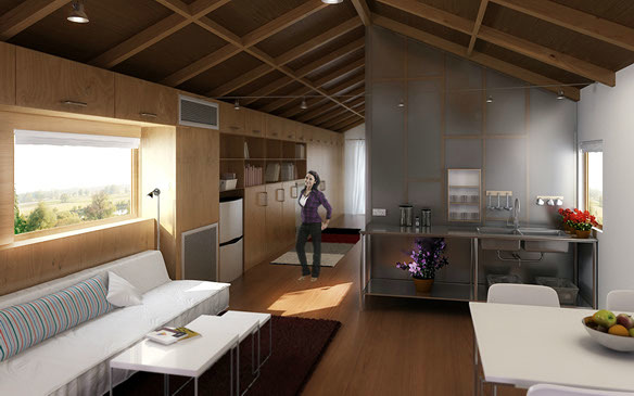 Proyecto y reforma de apartamento abuhardillado en el centro de Madrid.