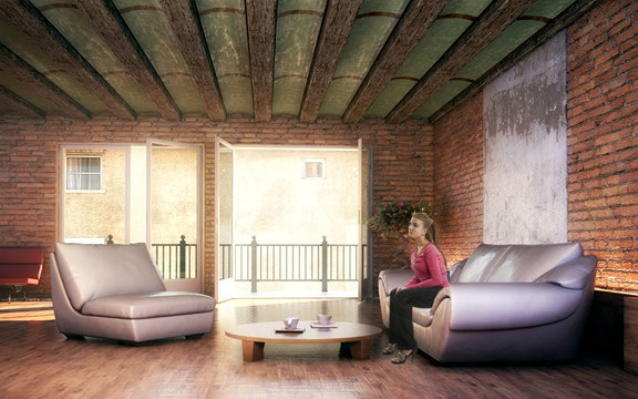 Proyecto y reforma de apartamento en el centro de Madrid.