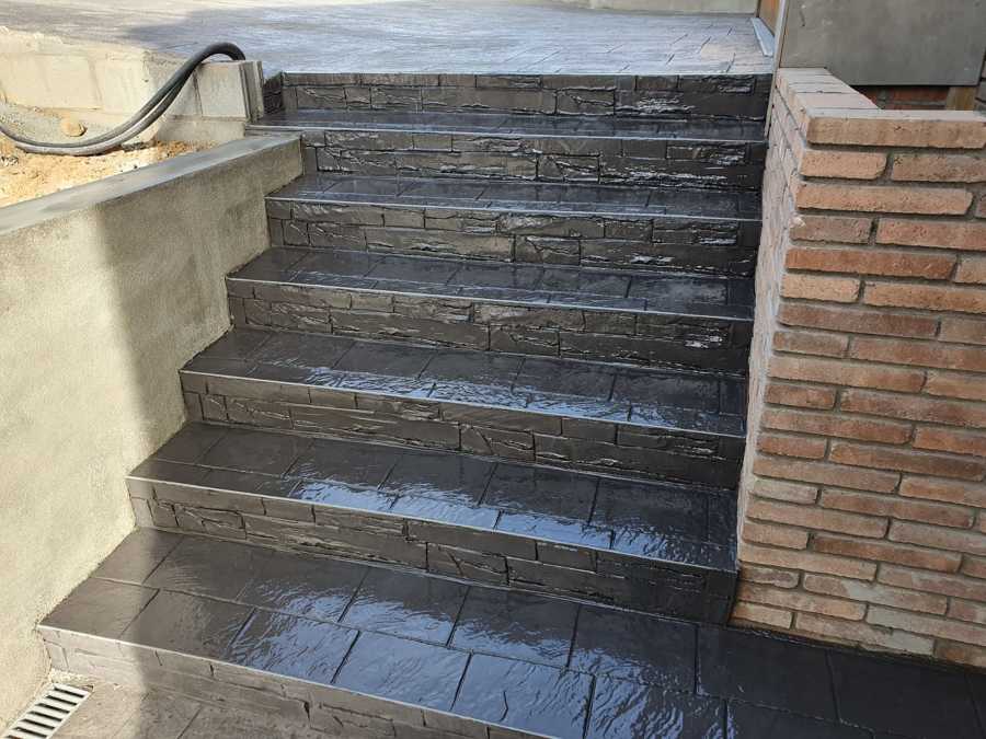 escaleras de hormigon impreso