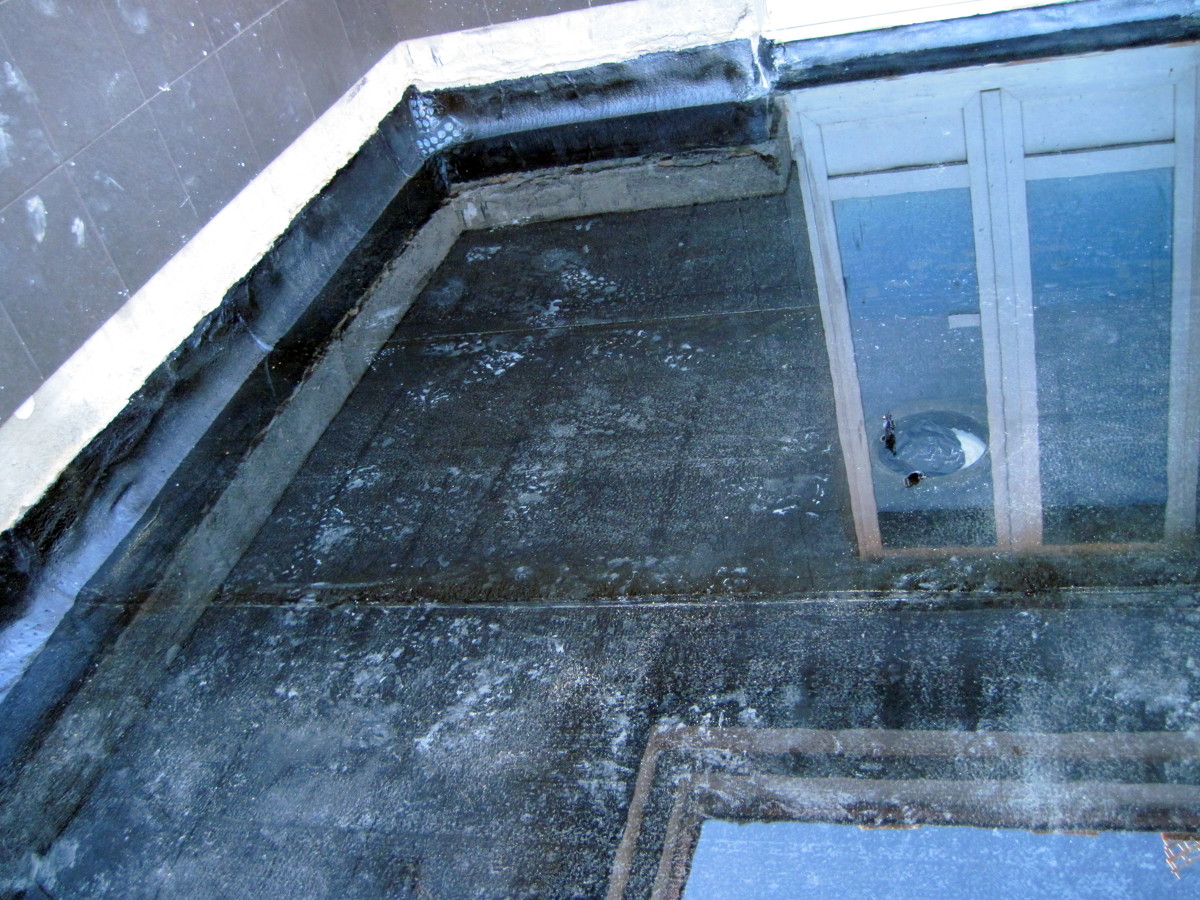 prueba de agua para comprobar la estanqueidad de la terraza