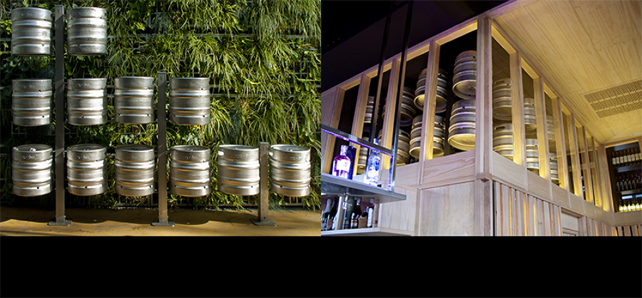 JARDIN VERTICAL AIR GARDEN | SUPPORTS BARRILES BEER