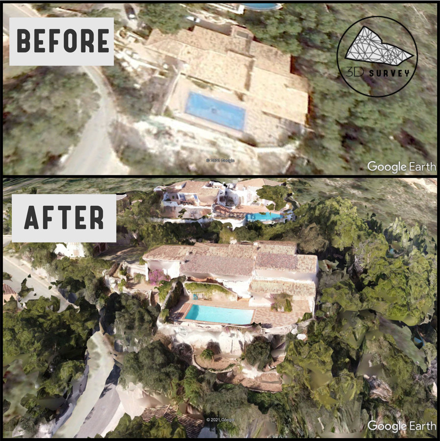 Google Earth - Malla Texturizada