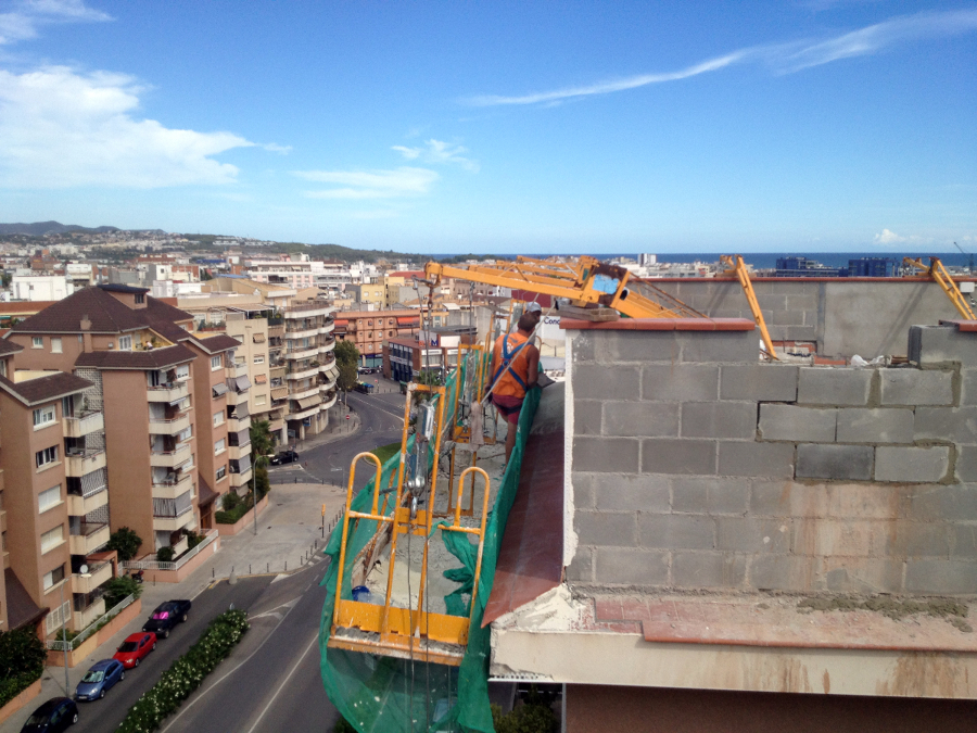 Puente colagnte para trabajos en altura