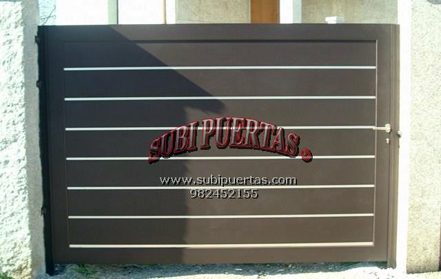 puerta aluminio soldado