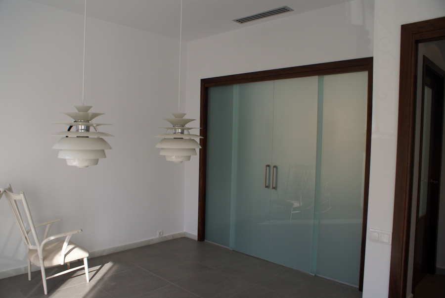 Puerta corredera cristal