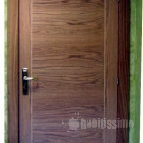 puerta de paso roble lisa