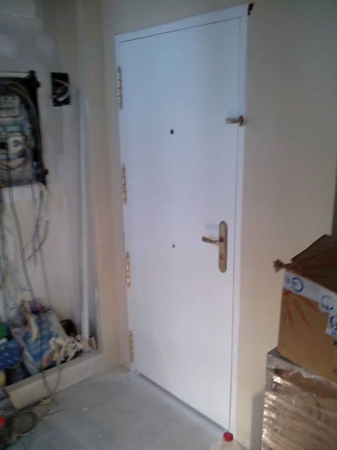 Puerta lacada en blanco