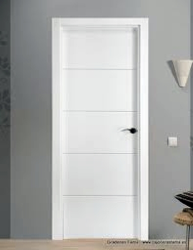 puerta mdl 4-rayas lacada en blanco