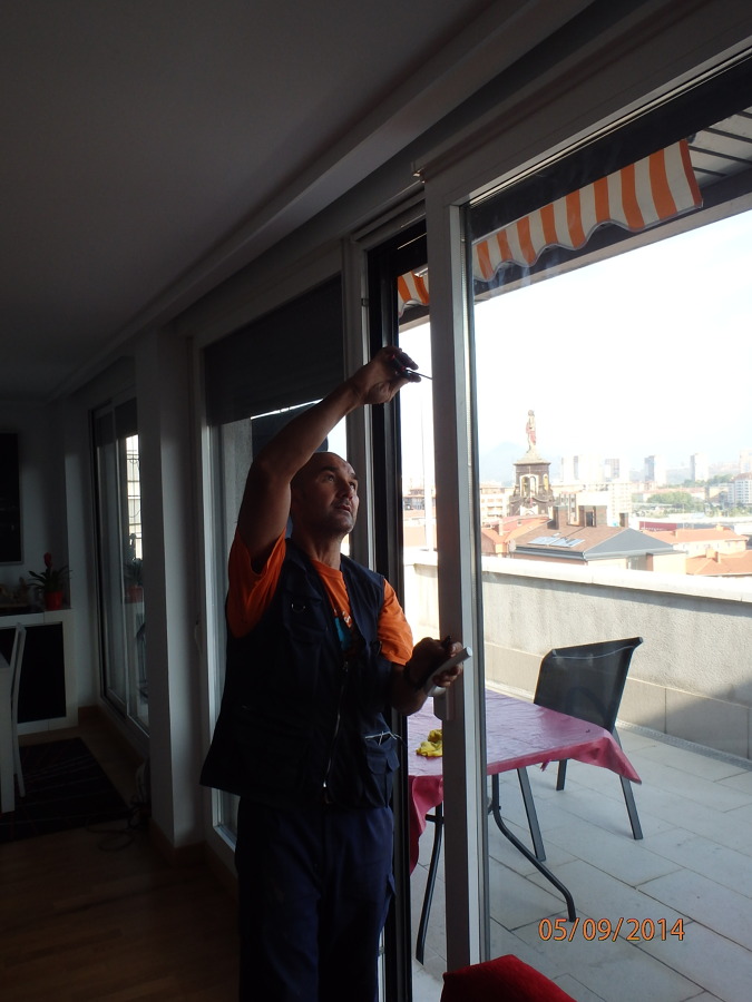 puerta oscilo paralela