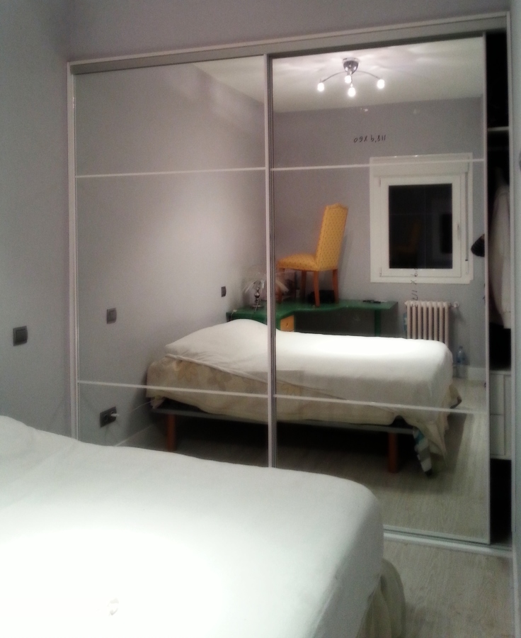 puertas correderas con espejo