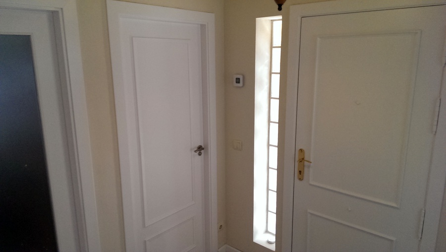 Puertas de paso, antes en roble.