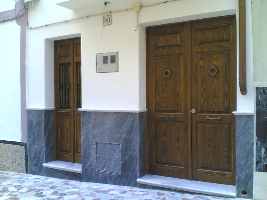 Puertas pareadas.